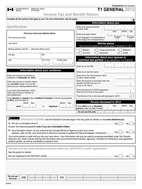 The canada revenue agency (cra) provides a variety of ways to pay the balance on your canadian personal income taxes. 2012 Form Canada 5000-R Fill Online, Printable, Fillable, Blank - pdfFiller