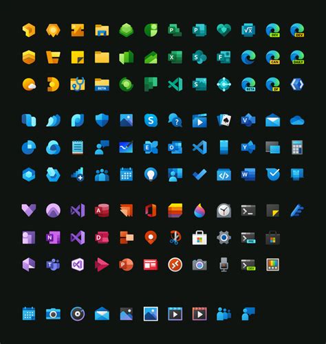 All The Microsofts Fluent Design Icons Design Tech Branding