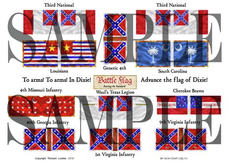 Mm Mm Confederate Wargame Flags Battle Flag