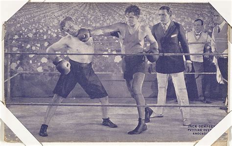 Exhibit Supply Company Jack Dempsey Putting Over A Knockout From