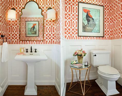 Cheerful Spunk Enliven Your Powder Room With A Splash Of
