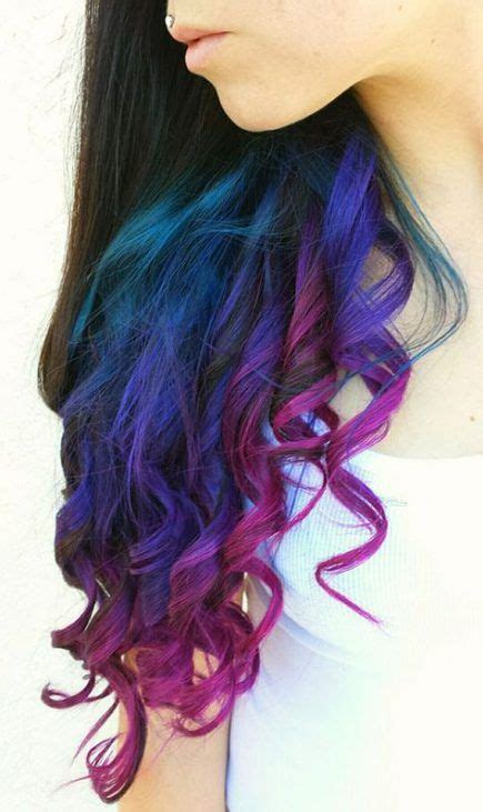 39 Super Ideas Hair Color Ombre Reverse Dip Dyed Rainbow Hair Color