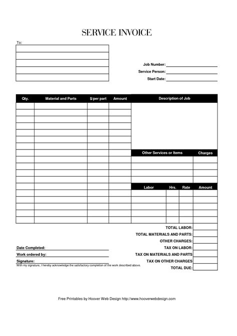 Free Printable Invoice Template Pdf Shop Fresh Blank Invoice Template