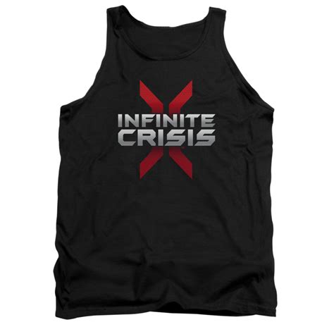 Infinite Crisis Shirt Tank Top Logo Black Tanktop Infinite Crisis