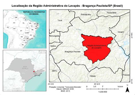 Localiza O Do Mun Cipio De Bragan A Paulista Sp Download Scientific Diagram