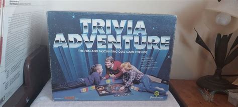 Trivia Adventure Vtg Pressman Quiz Board Game 1983 Complete Set Great