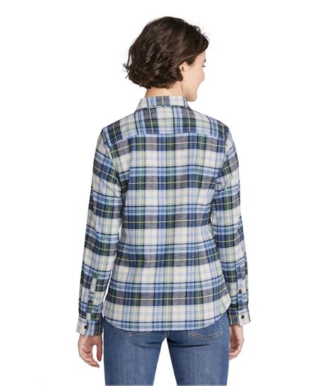 Womens Beanflex All Season Flannel Shirt Long Sleeve