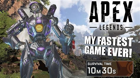 My Fastest Game Ever Apex Legends Pathfinder Gameplay
