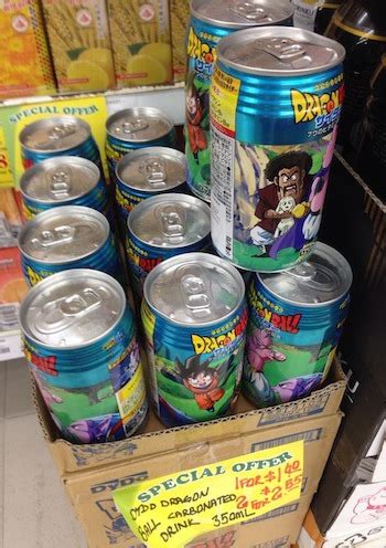 A new and refreshing carbonated energy drink made by coca cola japan that will give your day a bit of a boost! Dennis-Toys: Collectibles Dragon Ball Z DBZ Can Soda