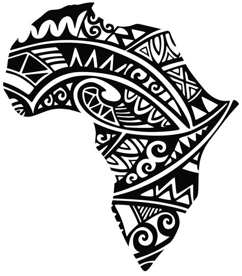 Africa Silhouette Tribal Tattoo African Tribal Tattoos African