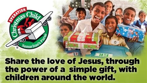 6 pm to 9 pm. Operation Christmas Child to Begin Soon | Holy Cross ...