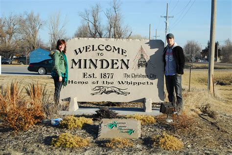 Minden Ne The Welcome Sign On The South Side Of Town Thomas Beck