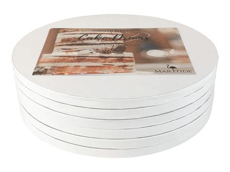 Buy 10 Inch Cake Board Drums Round 6 Pack White Sturdy 12 Thick