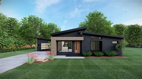 Contemporary Style House Plan 3 Beds 2 Baths 1131 Sqft Plan 923 166
