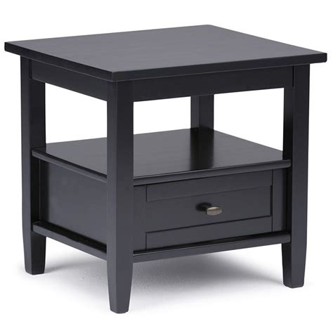 End Table In Black Axwsh002 Bl