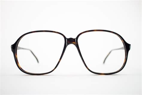 80s Vintage Glasses Oversized Dark Tortoiseshell Eyeglass Frame 1980s Nos Eyeglasses Pisa