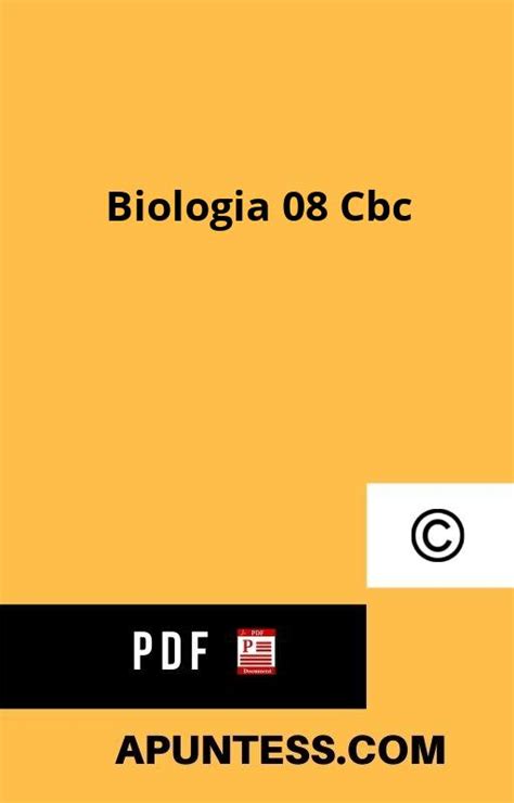 Descargar Abrir Pdf Biologia 08 Cbc Apuntes 】 2022