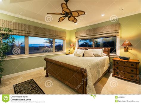 Beautiful Bedroom Interior In New Luxury Home Stock Image Image Of