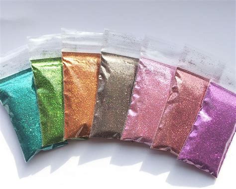 Microfine Glitter Kits High Quality European Metallic Fine Etsy Uk