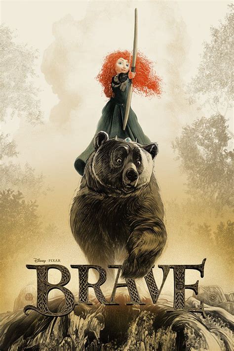 Brave Poster Pixar Poster Art Disney Posters