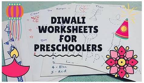 diwali worksheet for kindergarten