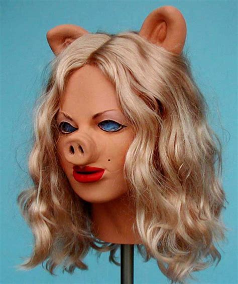 Miss Piggy Mask With Our Nut Blonde Wig And Foam Latex Cosplay Etsy