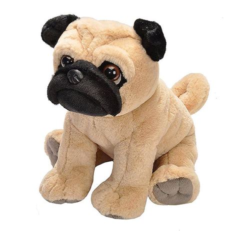 Pug Fawn Dog Stuffed Plush Toy 30cm Pet Shop By Wild Republic New Ebay