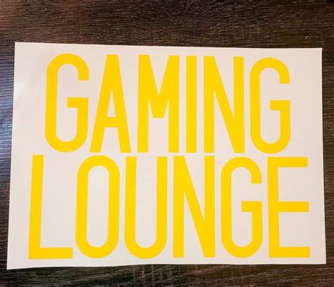 Gaming Lounge Decal