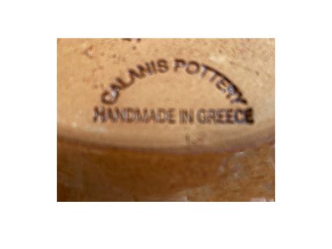 Handgemaakte Griekse Salade Schaal Keramiek Griekse Producten
