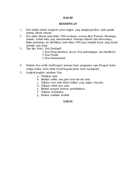 14++ Contoh Kesimpulan Essay | My Makalah