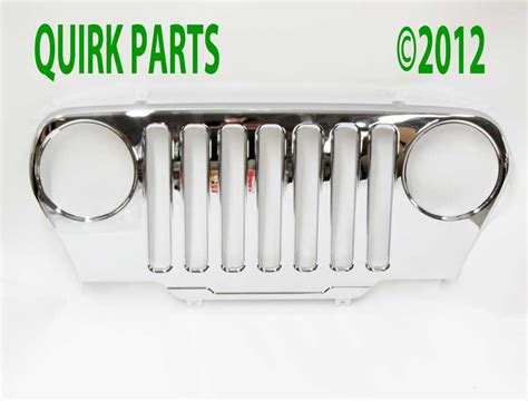 1997 2006 Jeep Wrangler Tj Chrome Grille Decor Kit Mopar Genuine Brand