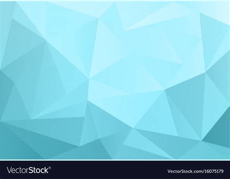 Light Blue Triangle Background Design Geometric Vector Image