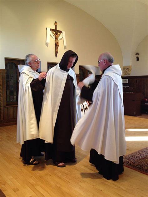 Novice Receives The Habit Of The Discalced Carmelite Order Friar