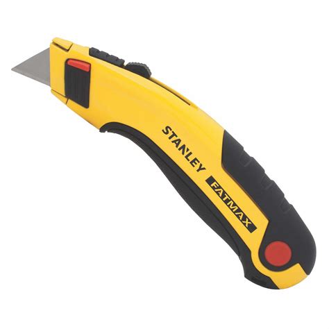 Stanley Utility Knife 6 12 In Overall Lg Steel Std Tip Rubberized