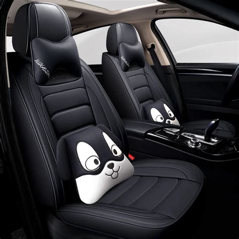 Full Coverage Eco Leather Auto Seats Covers Pu Leather Car Seat Covers