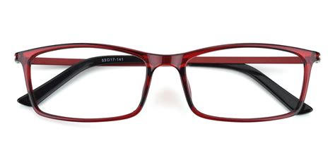 Relarus Rectangle Eyeglasses In Red Sllac