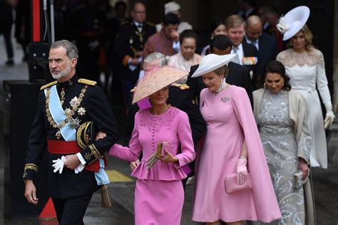 Los reyes Felipe VI y Letizia asisten a la coronación de Carlos III en
