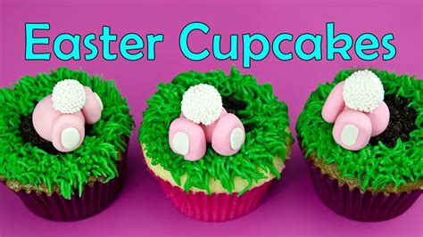bunny bum easter cupcakes youtube