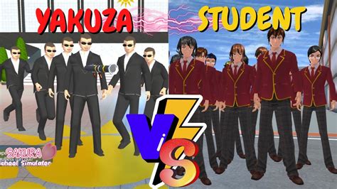 Yakuza Vs Student Sakura School Simulator Youtube