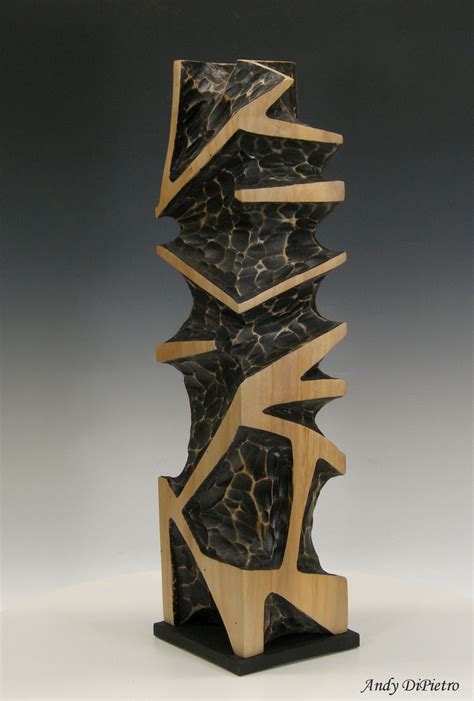 Maple Column Ii Andy Dipietros Sculptures Wood Sculpture Art