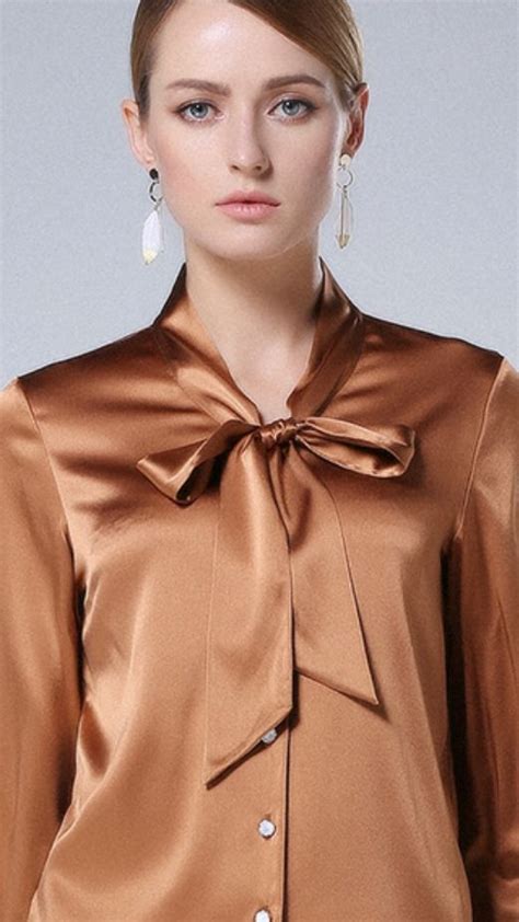 Pin By Robert Schweizer On Satin Blouse Bow Blouse Satin Blouses Fashion