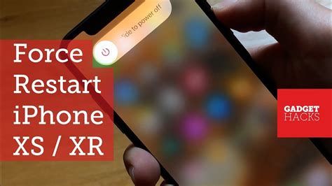 How to Force Restart the iPhone XS, XS Max & iPhone XR 