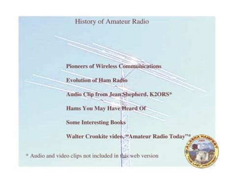 History Of Amateur Radio Radio Central Amateur Radio Club