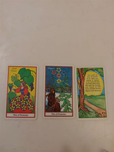 Herbal Tarot Cards By Michael Tierra 1988 With Instructions Ebay