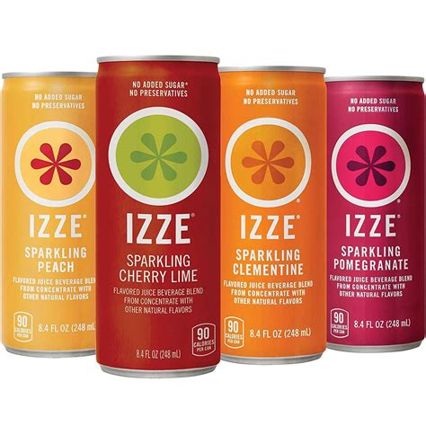 Izze Sparkling Juice Contains 70 Juice And Sparkling Water