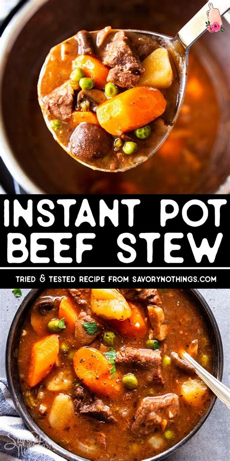 Once in a while, i take my stew to another level. This Instant Pot Beef Stew recipe is an easy, comforting dinner that's quick to put to… in 2020 ...