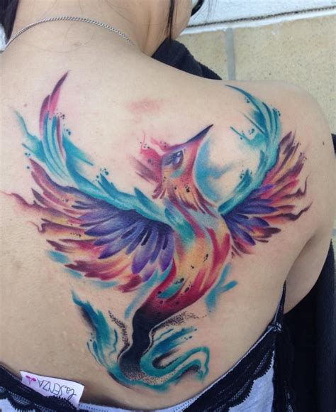 Mike Shultz Ink Therapy Watercolor Phoenix Tattoo Phoenix Tattoo