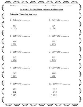 Games, puzzles, and other fun activities to help kids practice letters, numbers, and more! Go Math Practice - 3rd Grade Worksheets For Entire Year ...