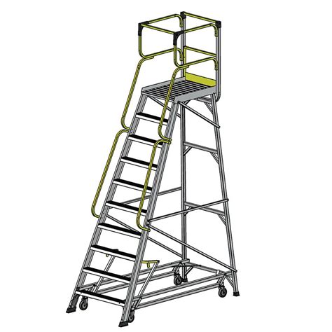 Bailey Fs13597 10 Step 170kg 2761mm Aluminium Access Platform Ladder