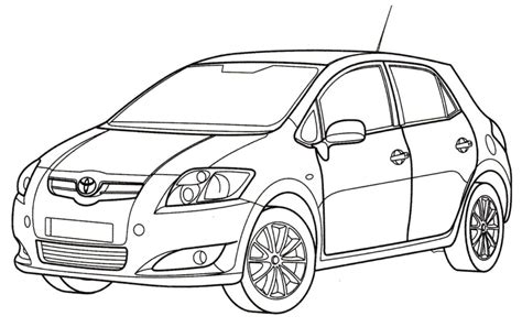 Coloriage Toyota Dessin à colorier pour enfants